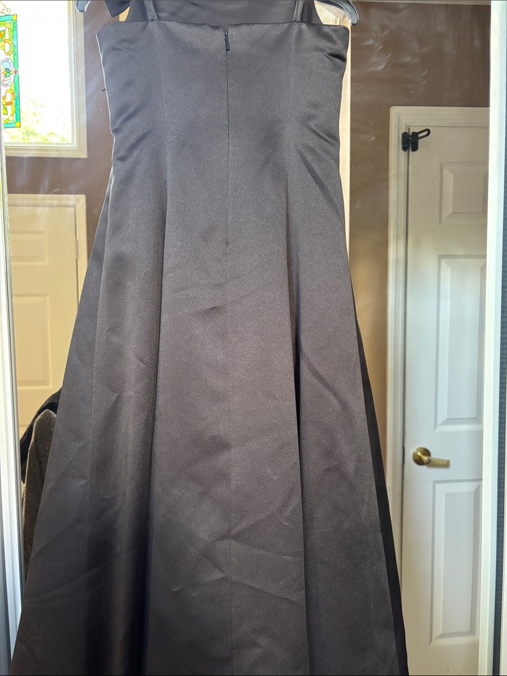David's Bridal Black Formal Girls Dress - Picture 4 of 6